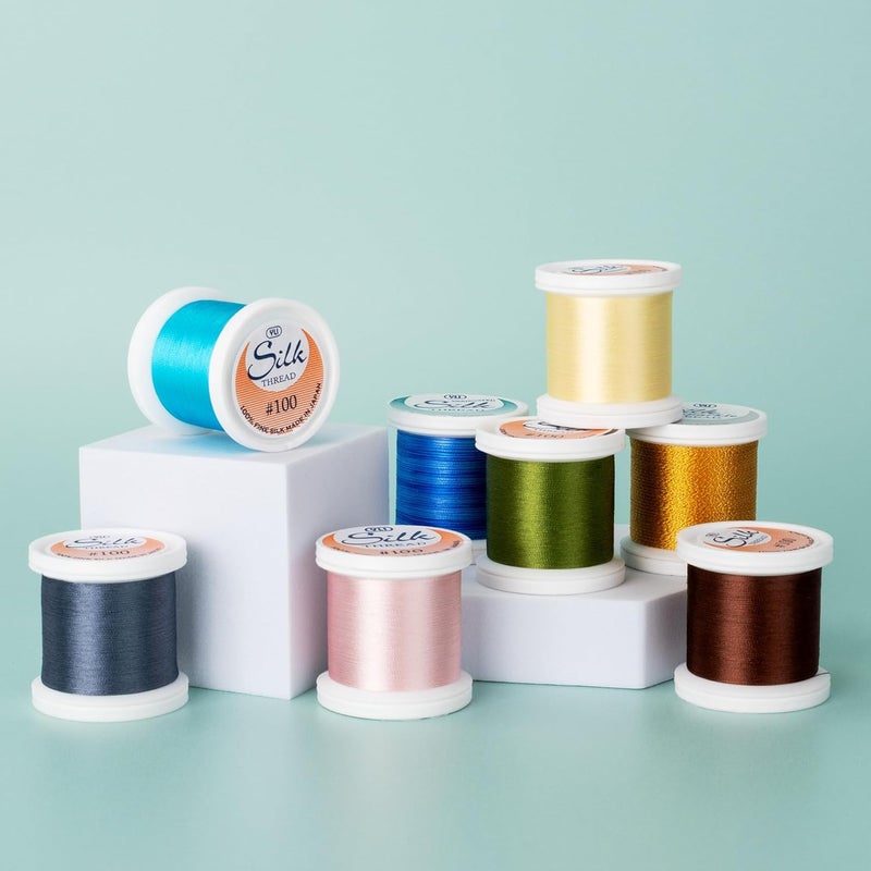 YLI Threads Silk Thread – 100 wt Fine Japanese Silk for Appliqué, EPP, and Quilting - Amethyst - Image 5
